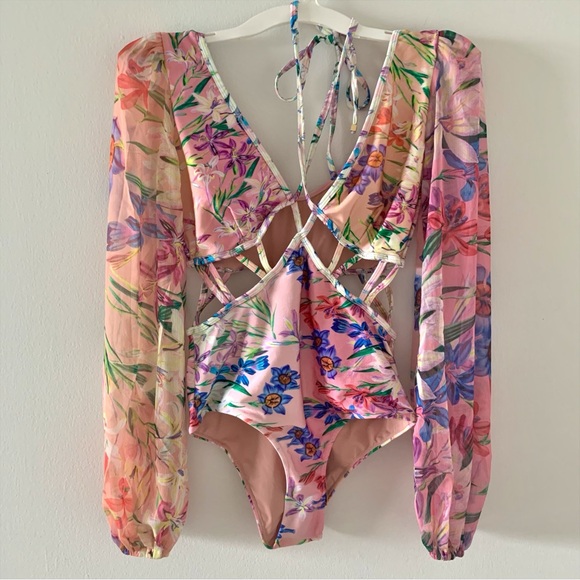 🐚SOLD🐚 NWT PatBO Iris Cut-out Bodysuit - Picture 3 of 11